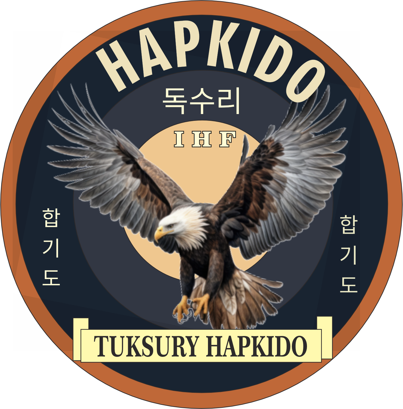 Emblema Tuksury Hapkido con águila